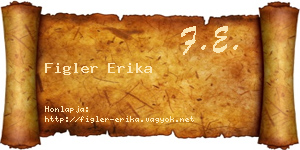 Figler Erika névjegykártya